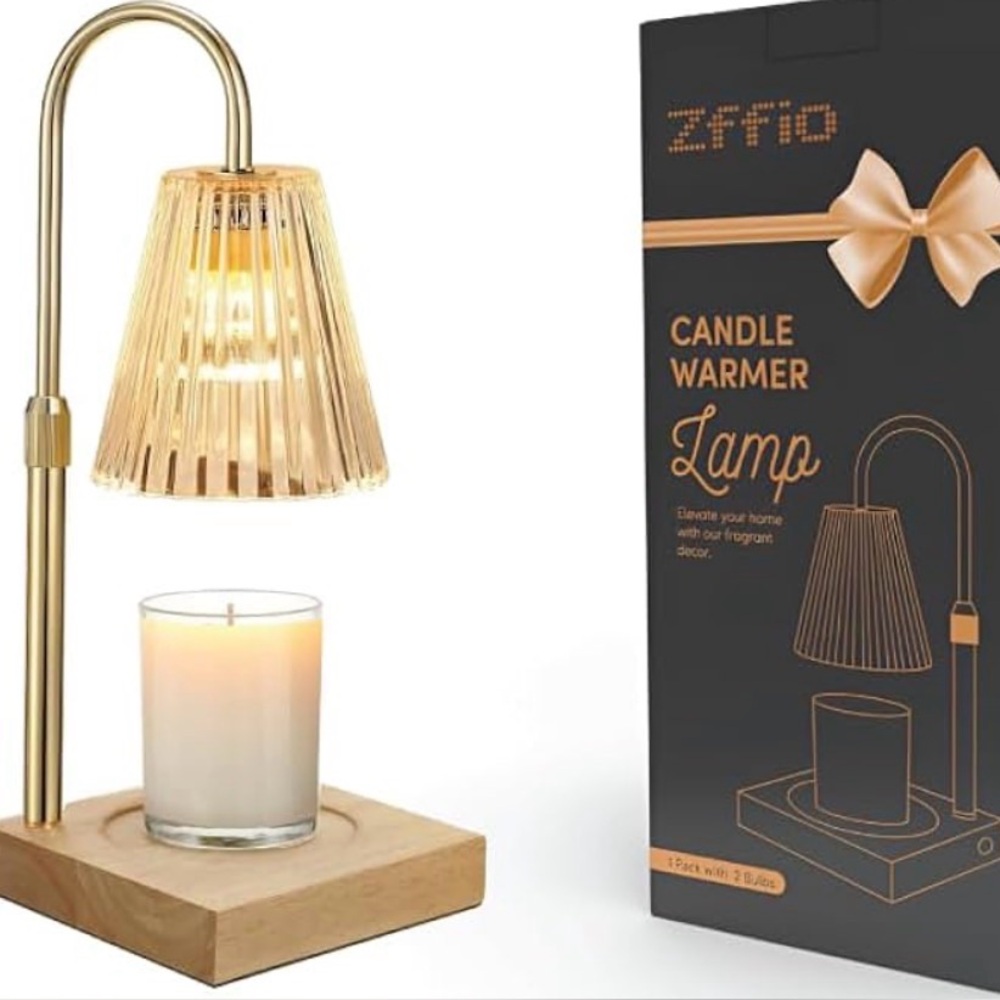 Candle Warmer Lamp with Glass Shade